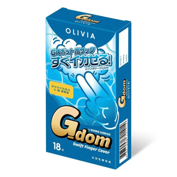 Olivia G dom G Spot Massaging Finger Condom Swift 18 Pieces